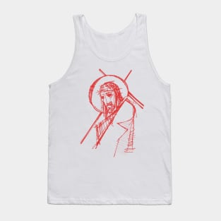 Jesus Christ at his Passion illustration Tank Top